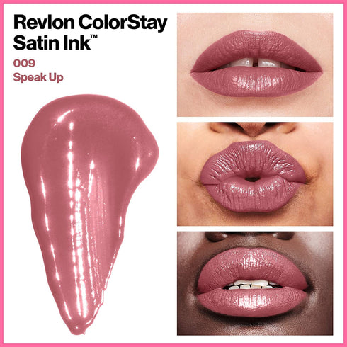 Labial Líquido Revlon ColorStay Satin Ink tono Speak Up, n°9 Labial Líquido Republic Cosmetics Revlon