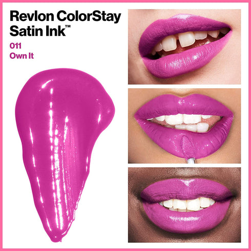 Labial Líquido Revlon ColorStay Satin Ink tono Own It, n°11 Labial Líquido Republic Cosmetics Revlon