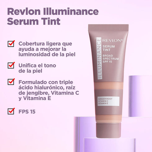 Maquillaje Revlon Illuminance Serum Tint tono Buff Beige Maquillaje Líquido Republic Cosmetics Revlon