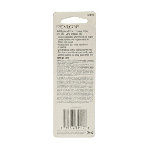 Cortaúñas de metal Deluxe Revlon 1 pieza Corta Uñas para Manos Republic Cosmetics Revlon