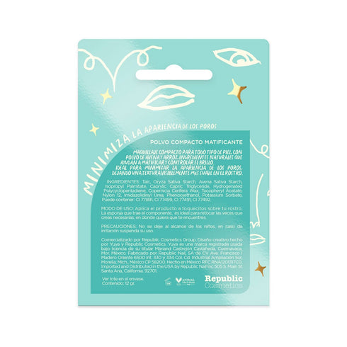 Polvo compacto matificante PC05 Polvo compacto Yuya