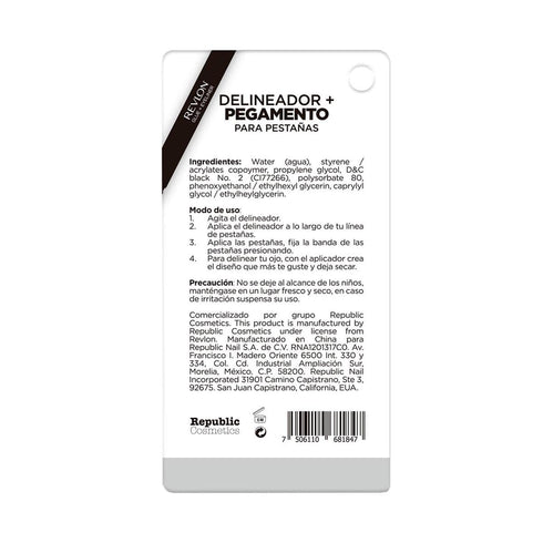 Delineador ojos con pegamento Revlon, negro Pegamento Republic Cosmetics