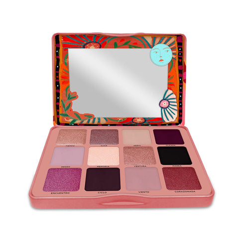 Set de Sombras Destino con 12 tonos Sombras Republic Cosmetics