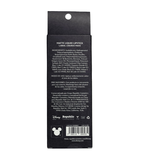 Labial Líquido Mate Cruella + Labial Líquido Mate Reina de Corazones Labial Líquido Disney