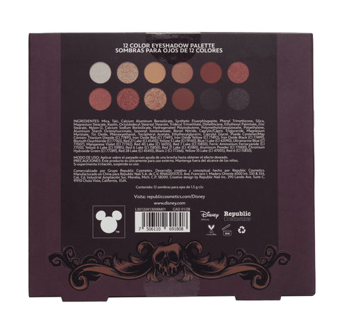 Set de Sombras Metalizadas Villanas (12 Tonos) Labial Liquido Disney