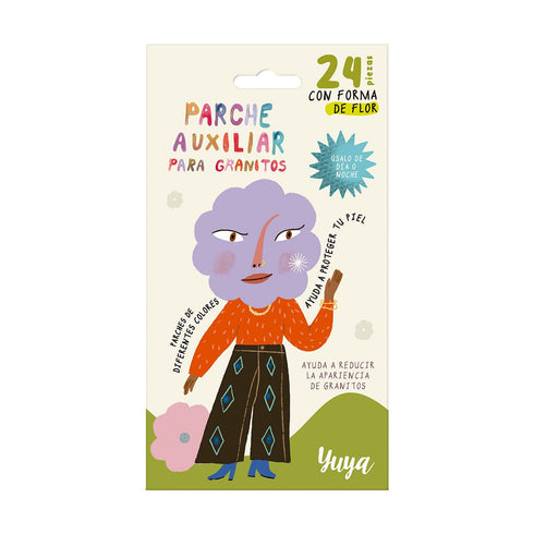 Parches auxiliar para granitos "Flor" 24 pzas Mascarilla Yuya