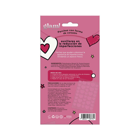 Parches para imperfecciones "Heart" Parche para acné Glam