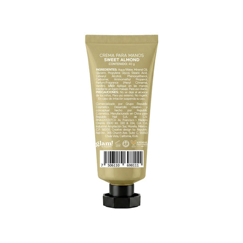 Crema para Manos "Sweet Almond" - glam! by Republic Crema para manos Glam