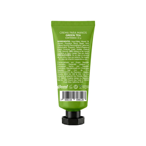 Crema para Manos "Green Tea" - glam! by Republic Crema para manos Glam