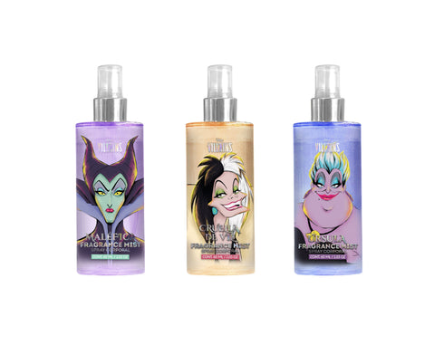 Set de Fragance Mist Villanas Multipersonaje (con 3 piezas) Body Mist Disney