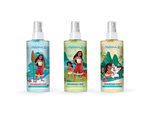 Set de 3 Fragance Mist con Glitter 60 mL Moana 2 Body Mist REPUBLIC COSMETICS