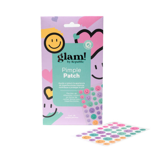 Parches para imperfecciones "Smiley Face" - glam! by Republic Parche para acné Glam