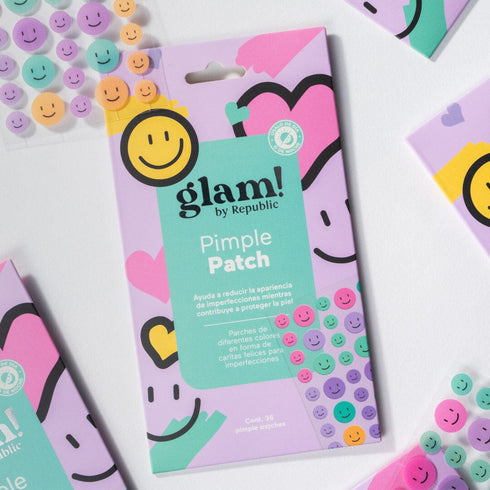 Parches para imperfecciones "Smiley Face" - glam! by Republic Parche para acné Glam