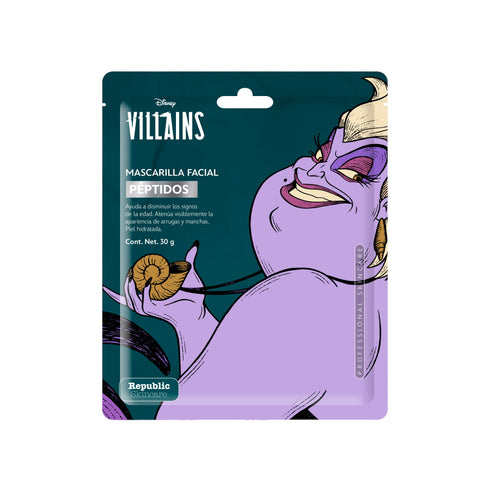 Pack con 12 pcs Beauty Mask Úrsula - Péptidos Mascarilla Disney
