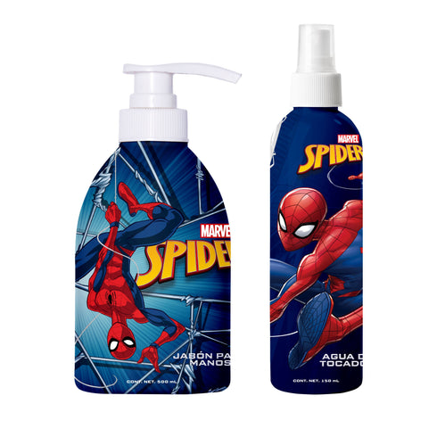 Set de Jabón para Manos 500 mL + Body Mist de 150 mL Spiderman Set Jabón líquido para manos y body mist REPUBLIC COSMETICS