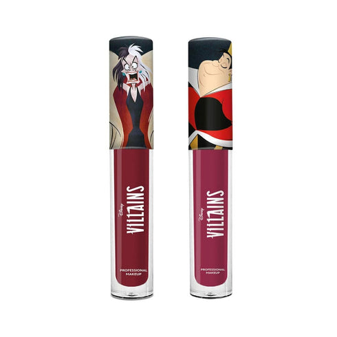 Labial Líquido Mate Cruella + Labial Líquido Mate Reina de Corazones Labial Líquido Disney