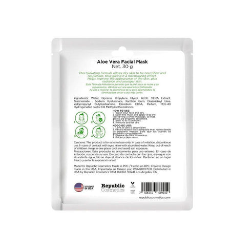 Mascarilla aloe vera orgánico Republic Cosmetics Mascarilla Republic Cosmetics