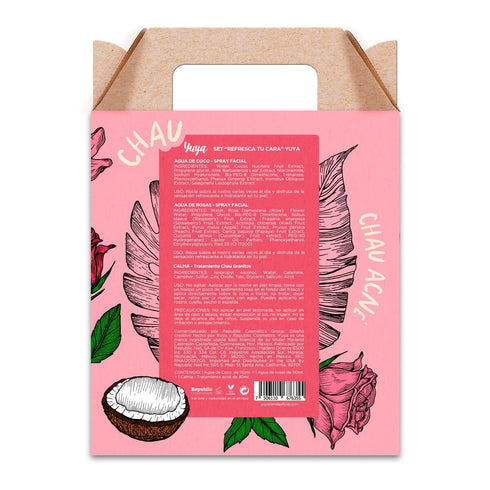 Set de regalo. Set refresca tu cara, Agua de Coco + Agua de Rosas + Calma todo bien by Republic Cosmetics