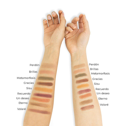 YUYA Set de sombras 18 colores - "METAMORFOSIS" Sombras para ojos Republic Cosmetics