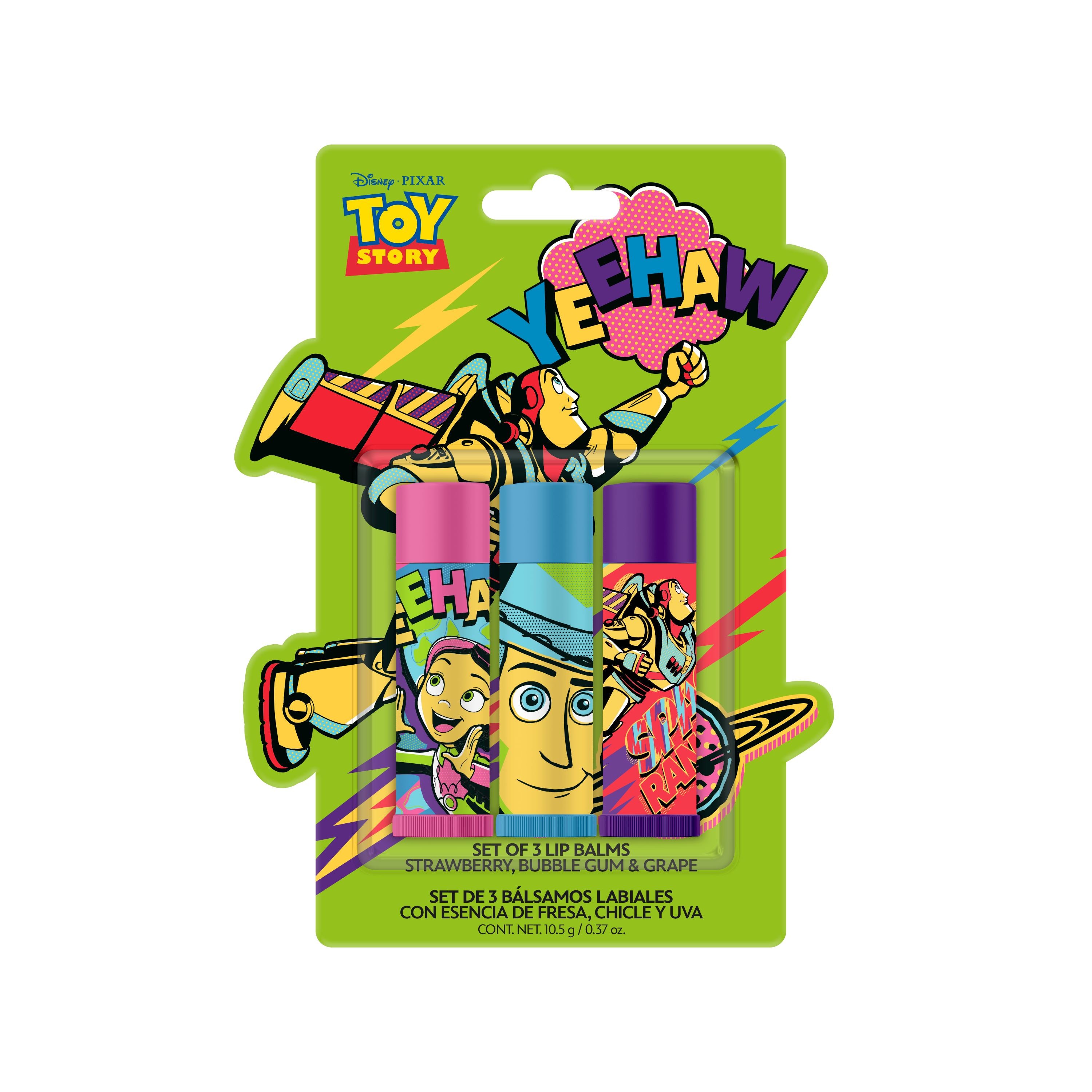 Set 3 Lipbalms Toy Story Bálsamos labiales Disney